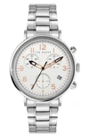 Ted Baker Mimosaa Chronograph Bracelet Watch, 41mm In Silver