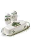 Portmeirion X Ted Baker Christmas Tree Hostess Set In Green