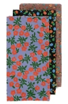 Baggu 3-piece Organic Cotton Reusable Cloth Set In Calico Florals