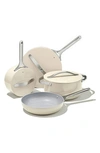 CARAWAY CARAWAY NON-TOXIC CERAMIC NON-STICK 7-PIECE COOKWARE SET WITH LID STORAGE,CW-CSET-CRM