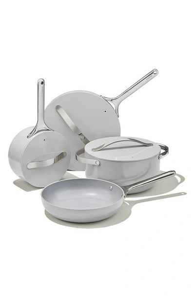 Caraway Non-toxic Ceramic Non-stick 7-piece Cookware Set With Lid Storage In Grey