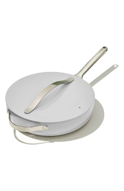 Caraway Nontoxic Ceramic Nonstick Saute Pan With Lid In Grey