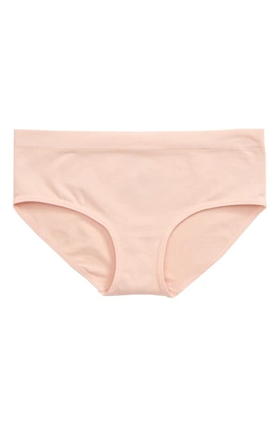 Nordstrom Kids' Seamless Hipster Briefs In Pink Hero