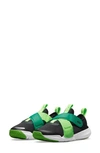 Nike Kids' Flex Advance Flyease Sneaker In Black/ Green/ Green Noise