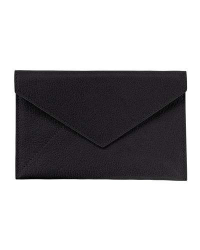 Graphic Image Medium Envelope Card Case In Black