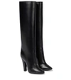 SAINT LAURENT 68 LEATHER KNEE-HIGH BOOTS,P00595891