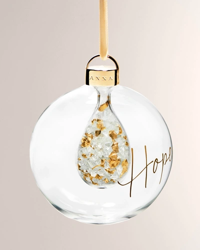Anna New York Holiday Hope Ornament In Gold