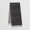 BURBERRY BURBERRY REVERSIBLE CHECK CASHMERE SCARF,80462961