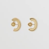 BURBERRY GOLD-PLATED EARR,80453171