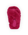 Apparis Biba Faux-fur Slippers In Raspberry