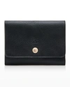 Il Bisonte Unisex Leather Snap Wallet In Black
