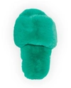 Apparis Diana Faux-fur Slippers In Verdant Green