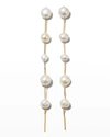 Cult Gaia Atum Pearl Drop Earrings In Black