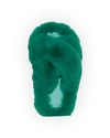 Apparis Biba Faux-fur Slippers In Verdant Green