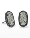 Kendra Scott Ellie Stud Earrings In Platinum Drusy