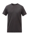 Lululemon Fast And Free Reflective Recycled-polyester T-shirt In Heathered Black/black