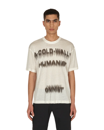 A-cold-wall* White T-shirt With Print - Atterley