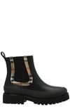 BURBERRY BURBERRY KIDS VINTAGE CHECK DETAILED CHELSEA BOOTS