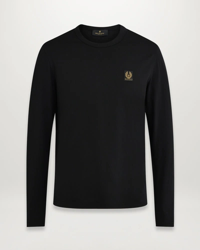 Belstaff Long Sleeved T-shirt In Black