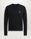 Belstaff Felpa Con Patch Logo In Black