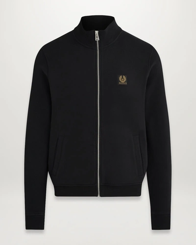 BELSTAFF BELSTAFF SWEATSHIRT MIT DURCHGEHENDEM REISSVERSCHLUSS COTTON FLEECE,6730647371984