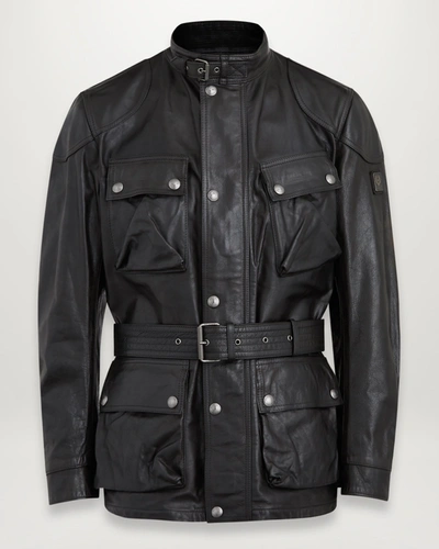 Belstaff Trialmaster Trouserher Jacket In Black