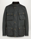 Belstaff Fieldmaster Jacket In Green Fabric