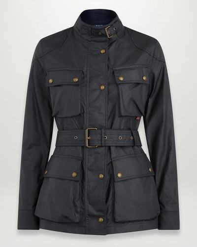 Belstaff Trialmaster Motorcycle Jacket In Black