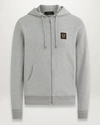 Belstaff Mens Logo Hoodie In Grey