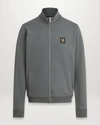 Belstaff Full Zip Sweatshirt In Granite Grey