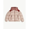 Moncler Kids' Chouelle Logo Water Resistant Down Puffer Jacket In Light Pink/raspberry