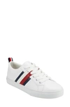 Tommy Hilfiger Women's Lireai Lace Up Sneakers In White Multi Faux Leather