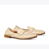 Tory Burch Ballet Nappa Leather Loafers In New Cream