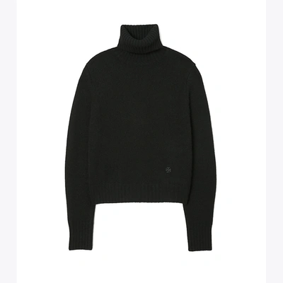 Tory Sport Tory Burch Cashmere Fitted Turtleneck In Sport Black