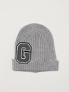 Mauro Grifoni Beanie Hat With Patch In Grey