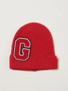 Mauro Grifoni Bobble Hat With Patch In Red