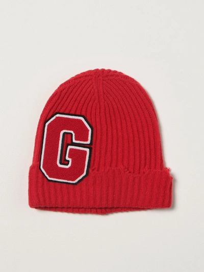 Mauro Grifoni Bobble Hat With Patch In Red