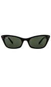 Ray Ban Ray-ban Lady Burbank 55mm Cat Eye Sunglasses In Black