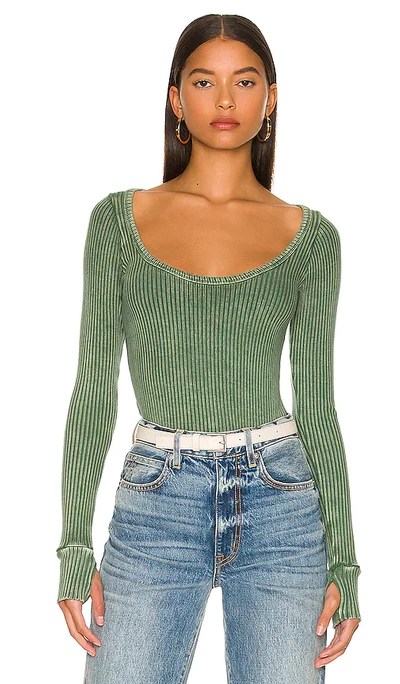 Michael Lauren Leonard Top In Green