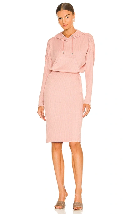 Bcbgeneration Hooded Midi Dress In Pink