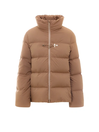 Fay Nylon Jacket In Brown