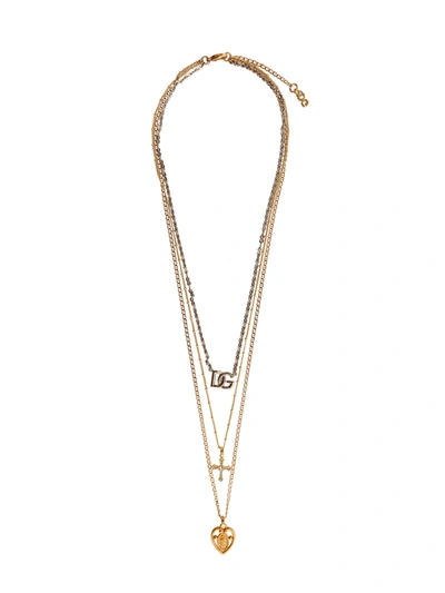 Dolce & Gabbana Metal Necklace In Gold