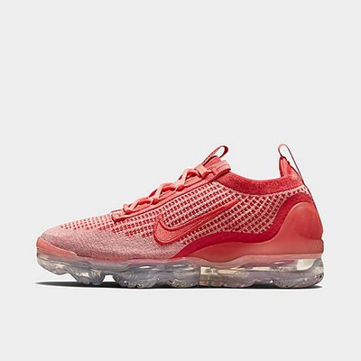 Nike Air Vapormax 2021 Flyknit Sneakers In Magic Ember/track Red
