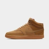 Nike Men's Court Vision Mid Casual Shoes In Brown