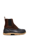 Diemme Ssense Exclusive Black Balbi Leather Boots In Brown