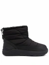 Suicoke Black Bower Padded Snow Boots In Black