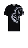 Moncler Logo-print Short-sleeve T-shirt In Black