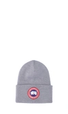 Canada Goose Arctic Disc Ribbed-knit Beanie In Gray