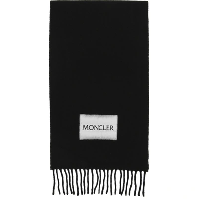 Moncler Sciapra Black Wool-felt Scarf