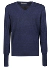 Ballantyne Mens Blue Cashmere Sweater In Blue